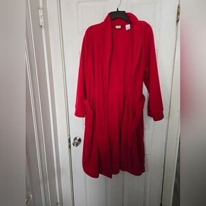 L.L. Bean Kids Red Pajama Robe‎